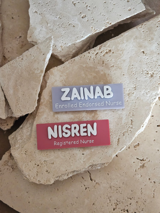 Basic Name Badges with Occupations