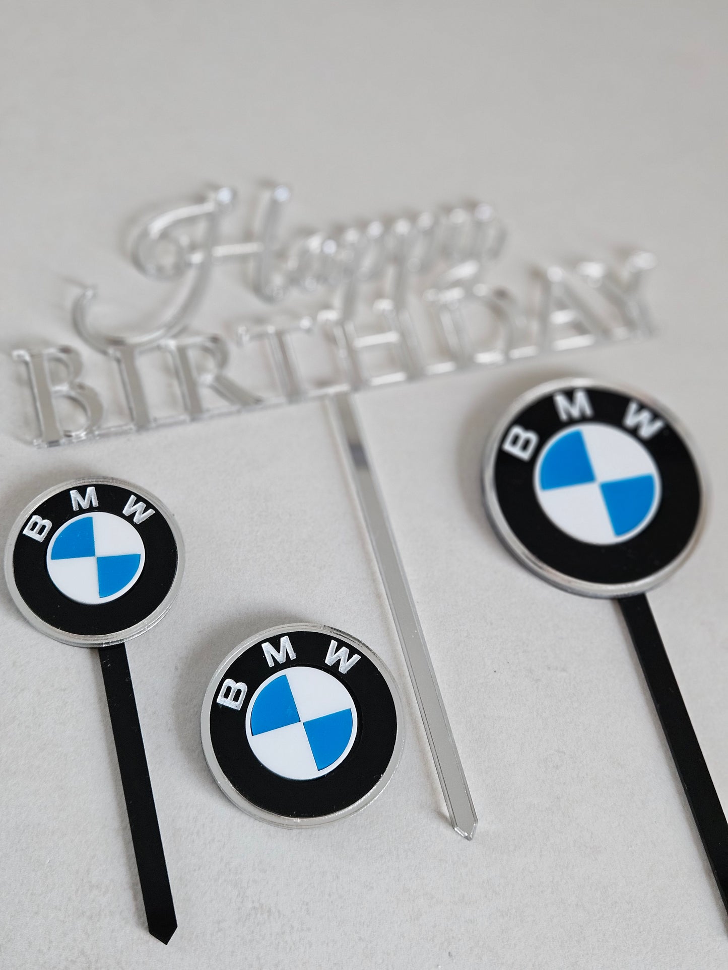 BMW Cake Topper Accents