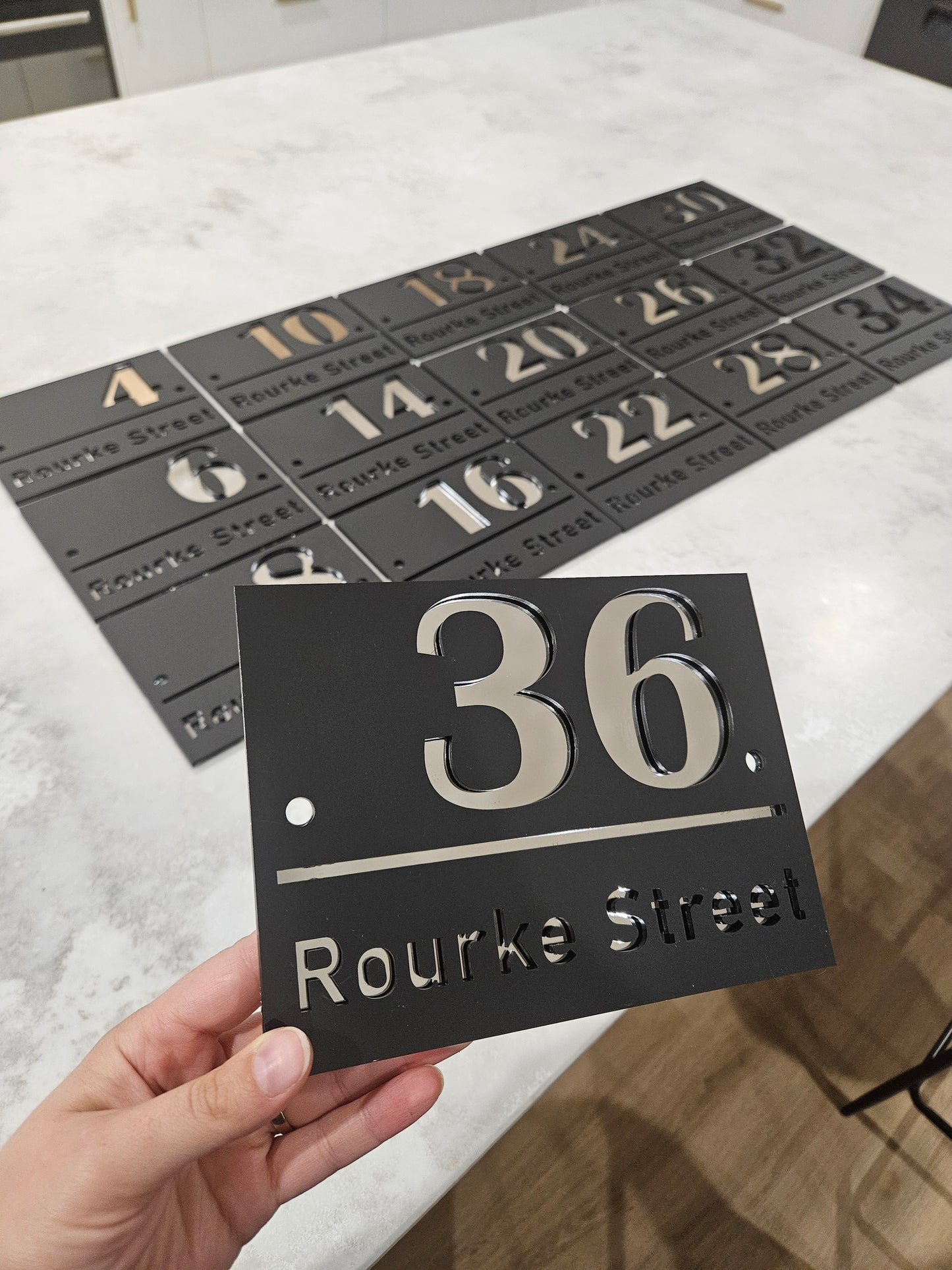 Rectangle Entry House Plaque