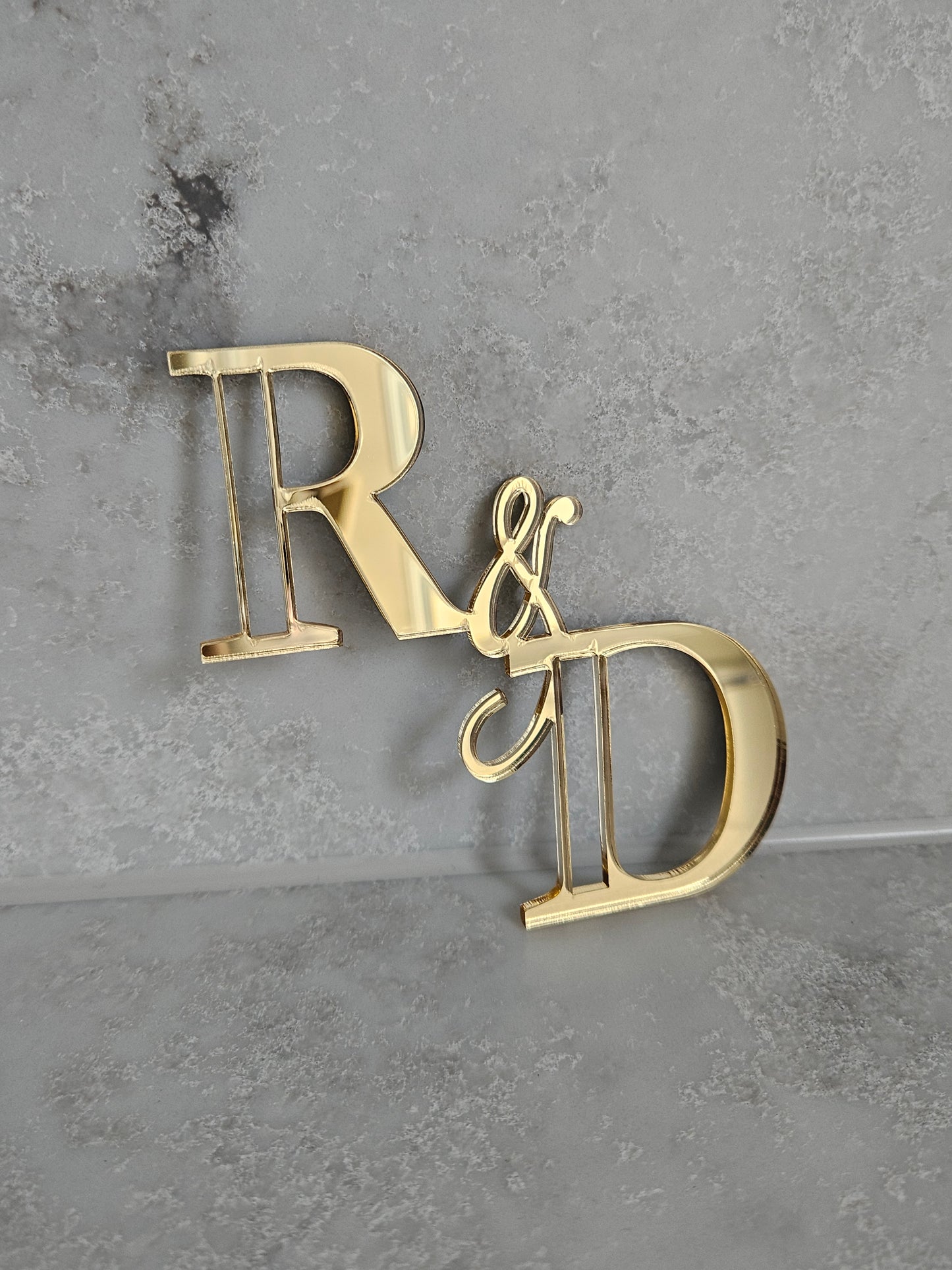 Initial Cake Topper Style 3