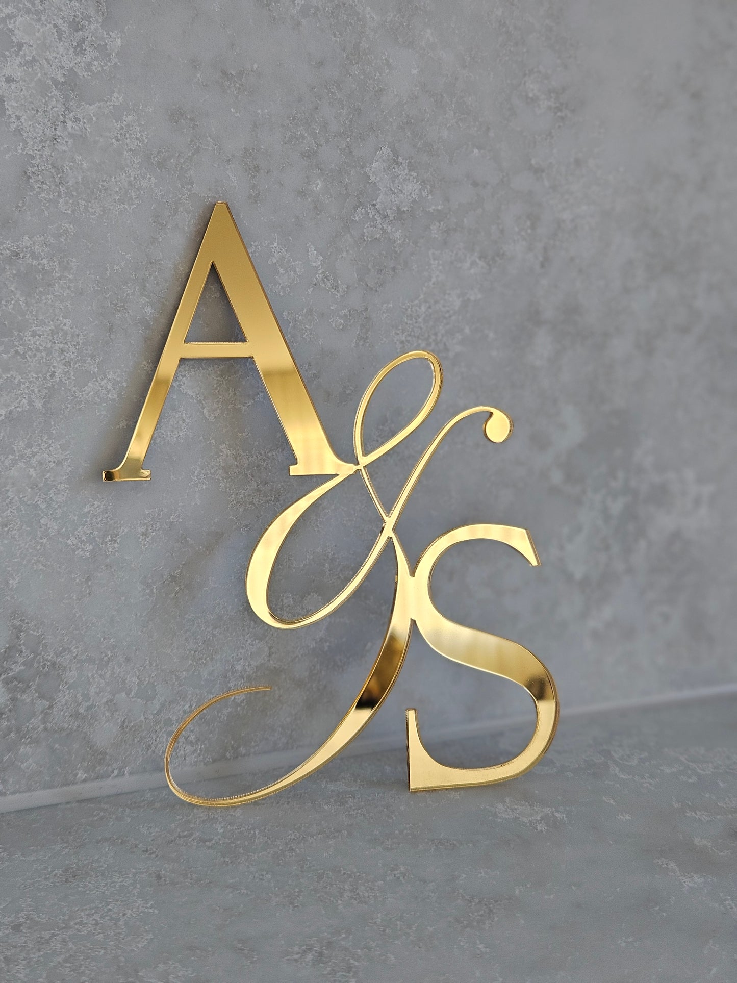 Initial Cake Topper Style 2