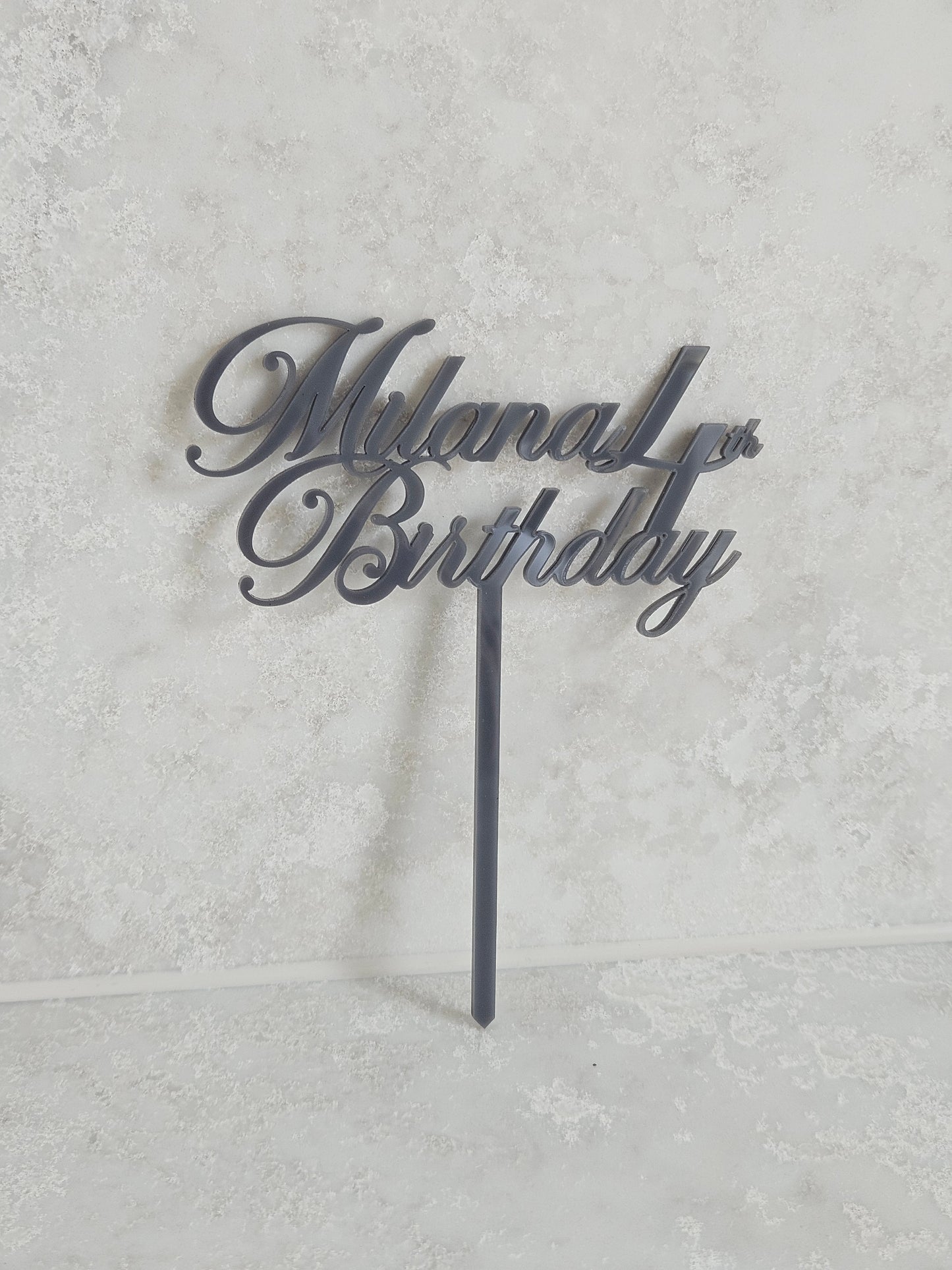 Fancy Age Cake Topper