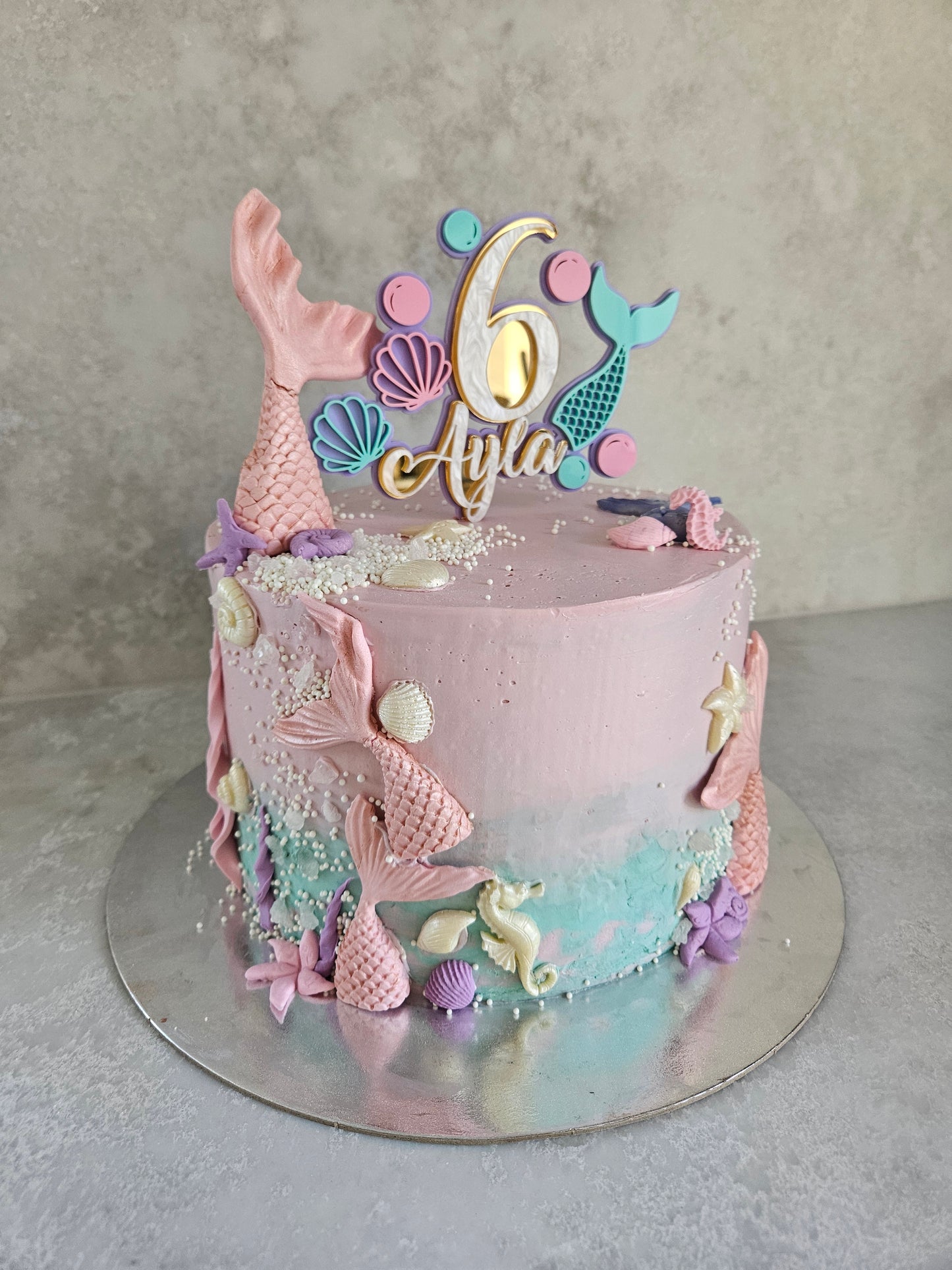 Personalised Mermaid Cake Topper